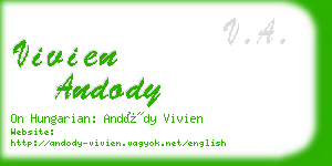 vivien andody business card